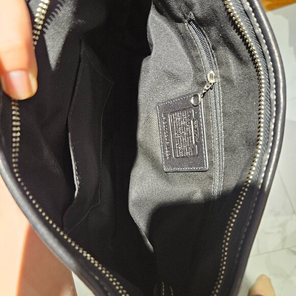 Y2K Coach Signature Logo Canvas/Leather Hobo Bag - Picture 5 of 7